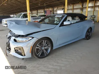 2024 BMW 4 Series 430i с VIN WBA23AT03RCP34674, выставлен на аукционе Copart как лот 57305345 с пробегом Не указан миль и Списание • Salvage title. История ставок и продаж доступна на DreamBid. Изображение 1.