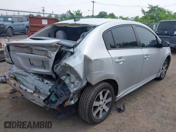 2012 Nissan Sentra S z VIN 3N1AB6AP2CL691877, wystawiony jako IAAI lot #42497242 z przebiegiem 188 160 mil mil oraz . Historia ofert i sprzedaży dostępna na DreamBid. Obrazek 4.