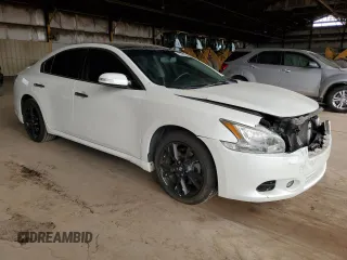 2014 Nissan Maxima SV with VIN 1N4AA5AP5EC906876, listed as a Copart auction lot 56054725 with 89,385 mi miles and Salvage title. Bid and sale history available at DreamBid. Image 4.