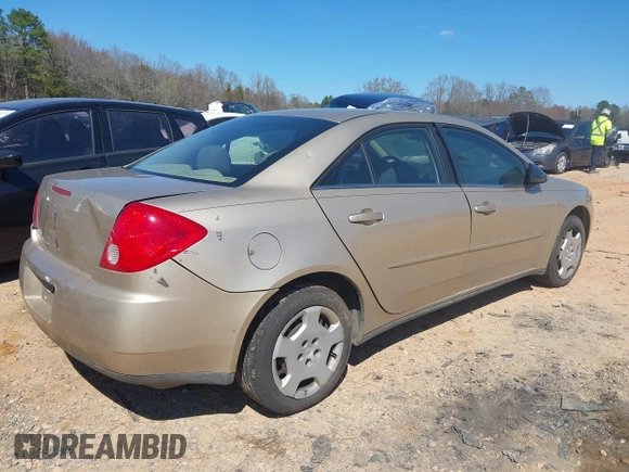 2007 Pontiac G6 1SV Value Leader with VIN 1G2ZF58BX74101840, listed as a IAAI auction lot 41812465 with 1 mi miles. Bid and sale history available at carsss.com. Image 4.
