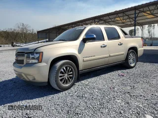 2008 Chevrolet Avalanche LTZ with VIN 3GNEC12098G146430, listed as a Copart auction lot 46475975 with 130,805 mi miles and Salvage Title. Bid and sale history available at carsss.com. Image 1.