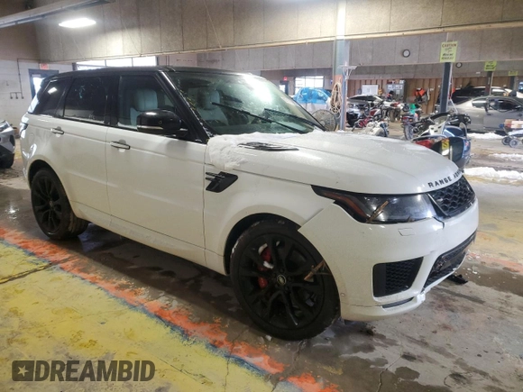 2022 Land Rover Range Rover Sport HST with VIN SALWS2RU3NA206364, listed as a Copart auction lot 87572905 with 48,668 mi miles and Salvage Title. Bid and sale history available at carsss.com. Image 4.