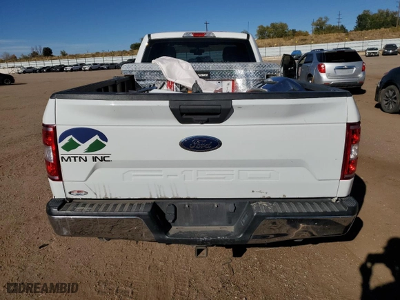 2019 Ford F-150 XL with VIN 1FTMF1C50KKD38454, listed as a Copart auction lot 78371134 with 78,050 mi miles and Salvage Title. Bid and sale history available at carsss.com. Image 6.