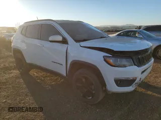 2017 Jeep Compass Latitude with VIN 3C4NJDBB4HT674613, listed as a Copart auction lot 46247355 with 124,299 mi miles and Salvage Title. Bid and sale history available at carsss.com. Image 4.
