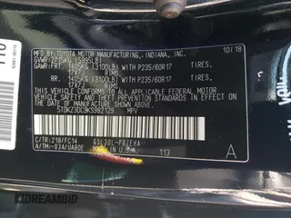 2019 Toyota Sienna LE Auto Access Seat with VIN 5TDKZ3DC9KS982129, listed as a Copart auction lot 62983214 with 246,772 mi miles and Salvage title. Bid and sale history available at DreamBid. Image 13.