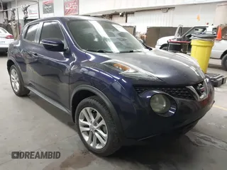 2015 Nissan Juke S with VIN JN8AF5MR4FT506208, listed as a IAAI auction lot 41959560 with 90,382 mi miles. Bid and sale history available at carsss.com. Image 1.