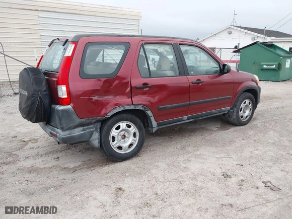 2005 Honda CR-V LX with VIN JHLRD68505C007375, listed as a IAAI auction lot 41979371 with 44,308 mi miles. Bid and sale history available at carsss.com. Image 4.