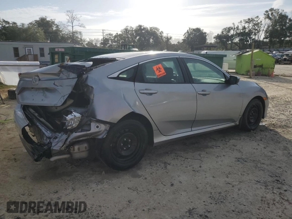 2019 Honda Civic LX with VIN 2HGFC2F64KH598215, listed as a Copart auction lot 41570505 with 33,768 mi miles and Non Repairable. Bid and sale history available at DreamBid. Image 3.