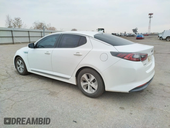 2014 Kia Optima Hybrid LX with VIN KNAGM4AD1E5070948, listed as a Copart auction lot 80899874 with 151,178 mi miles and Clean Title. Bid and sale history available at carsss.com. Image 2.