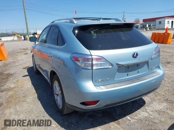 2010 Lexus RX 450h with VIN JTJBC1BA2A2023004, listed as a IAAI auction lot 41971068 with 149,338 mi miles and . Bid and sale history available at DreamBid. Image 3.