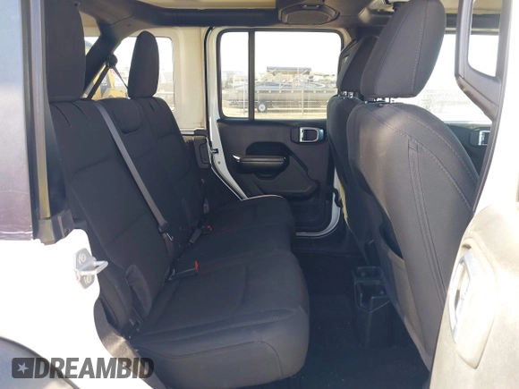 2020 Jeep Wrangler Unlimited Sport S with VIN 1C4HJXDN6LW161341, listed as a IAAI auction lot 41217843 with 74,196 mi miles and . Bid and sale history available at DreamBid. Image 8.