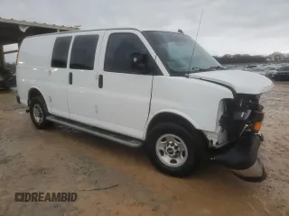 2019 GMC Savana Cargo Van with VIN 1GTW7AFG2K1293185, listed as a Copart auction lot 85685444 with 166,770 mi miles and Salvage Title. Bid and sale history available at carsss.com. Image 4.