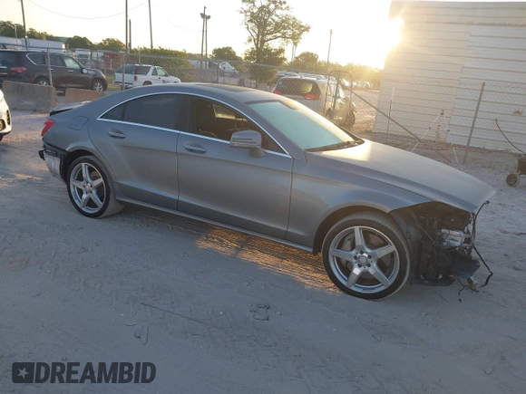2013 Mercedes-Benz CLS-Class CLS 550 with VIN WDDLJ7DB7DA072530, listed as a IAAI auction lot 42065879 with 123,254 mi miles. Bid and sale history available at carsss.com. Image 1.