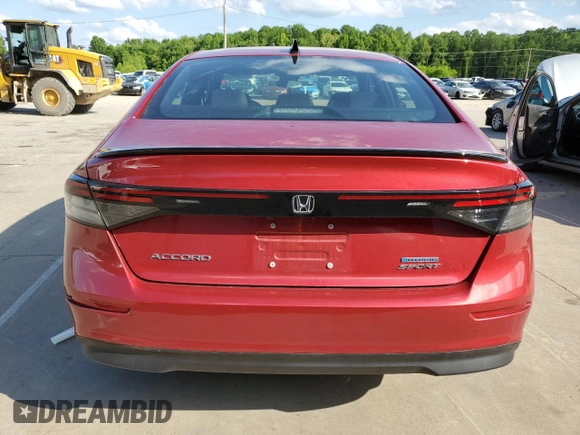 2024 Honda Accord Sport with VIN 1HGCY2F51RA095231, listed as a Copart auction lot 56355705 with 12,203 mi miles and Salvage title. Bid and sale history available at DreamBid. Image 6.