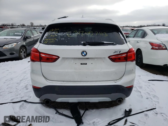2017 BMW X1 xDrive28i with VIN WBXHT3C38H5F72259, listed as a Copart auction lot 37205783 with 47,812 mi miles. Bid and sale history available at carsss.com. Image 6.