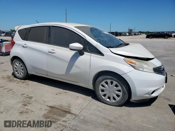 2015 Nissan Note S with VIN 3N1CE2CP6FL420914, listed as a Copart auction lot 53497155 with Not provided miles and Salvage title. Bid and sale history available at DreamBid. Image 4.