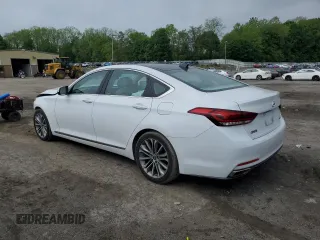 2016 Hyundai Genesis 3.8L z VIN KMHGN4JE9GU142234, wystawiony jako Copart lot #55795145 z przebiegiem 56 791 mil mil oraz Szkoda całkowita • Salvage title. Historia ofert i sprzedaży dostępna na DreamBid. Obrazek 2.