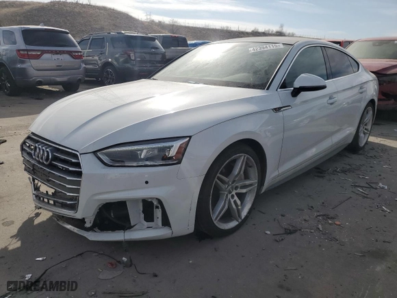 2018 Audi A5 Sportback Premium Plus with VIN WAUENCF51JA007947, listed as a Copart auction lot 42394115 with 66,561 mi miles and Non Repairable. Bid and sale history available at carsss.com. Image 1.