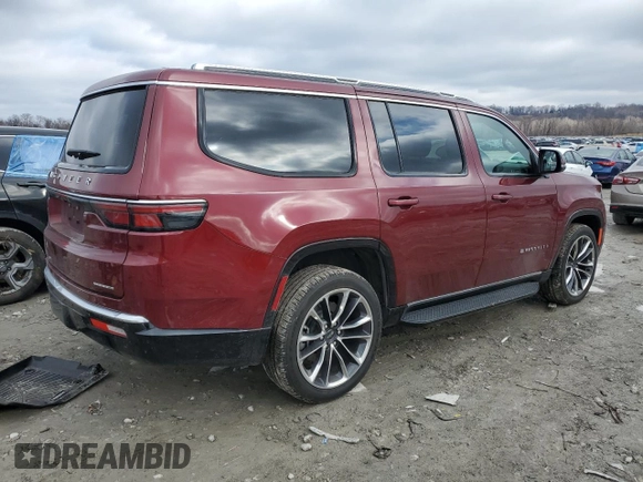 2022 Jeep Wagoneer Series II with VIN 1C4SJVBT0NS115915, listed as a Copart auction lot 44535495 with 25,437 mi miles and Clean title. Bid and sale history available at DreamBid. Image 3.