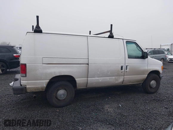 2005 Ford Econoline Cargo with VIN 1FTNE24L75HA61605, listed as a IAAI auction lot 41344105 with 156,726 mi miles. Bid and sale history available at carsss.com. Image 13.