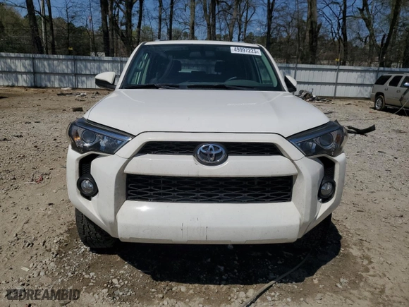 2016 Toyota 4Runner SR5 with VIN JTEZU5JR3G5111785, listed as a Copart auction lot 49997225 with 209,358 mi miles and Salvage Title. Bid and sale history available at carsss.com. Image 5.