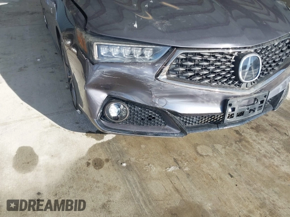 2019 Acura TLX w/A-Spec Pkg with VIN 19UUB1F64KA001793, listed as a IAAI auction lot 40930411 with 1 mi miles. Bid and sale history available at carsss.com. Image 6.
