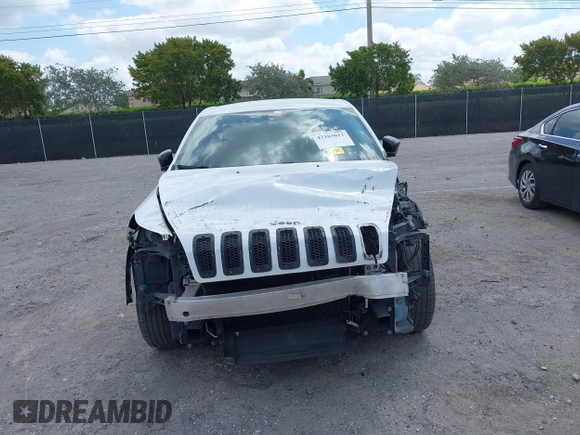 2015 Jeep Cherokee Sport with VIN 1C4PJLAB2FW566132, listed as a IAAI auction lot 42103012 with 138,016 mi miles. Bid and sale history available at carsss.com. Image 6.