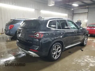 2023 BMW X3 xDrive30i with VIN 5UX53DP07P9S81101, listed as a Copart auction lot 50319775 with 12,378 mi miles and Salvage Title. Bid and sale history available at carsss.com. Image 3.