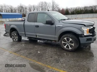 2020 Ford F-150 XL with VIN 1FTEX1EP3LKD85530, listed as a Copart auction lot 85218934 with 186,675 mi miles and Salvage title. Bid and sale history available at DreamBid. Image 4.