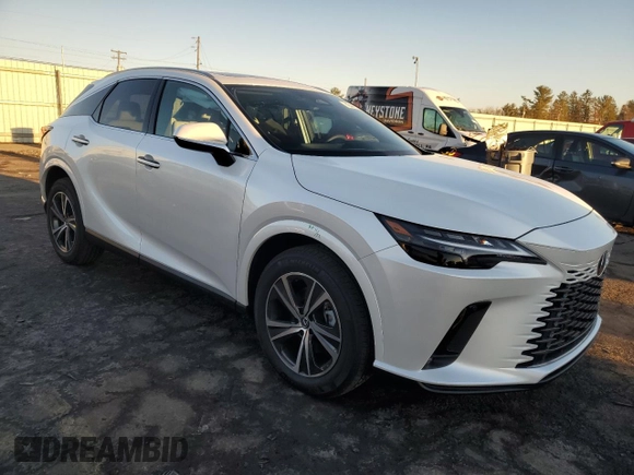 2025 Lexus RX 350 with VIN 2T2BAMCA4SC090873, listed as a Copart auction lot 43447535 with 9,454 mi miles and Salvage Title. Bid and sale history available at DreamBid. Image 4.