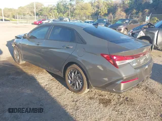 2024 Hyundai Elantra SEL with VIN KMHLM4DG0RU708508, listed as a IAAI auction lot 41834890 with 4,911 mi miles. Bid and sale history available at carsss.com. Image 3.
