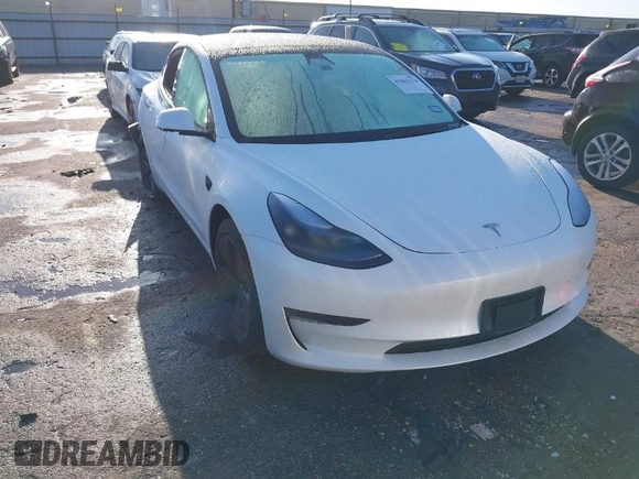 2023 Tesla Model 3 Long Range with VIN 5YJ3E1EB6PF633550, listed as a IAAI auction lot 41861278 with 45,743 mi miles and . Bid and sale history available at DreamBid. Image 1.