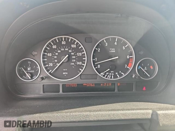 2006 BMW X5 4.4i with VIN 5UXFB53556LV26283, listed as a Copart auction lot 79714584 with 77,033 mi miles and Clean Title. Bid and sale history available at carsss.com. Image 8.