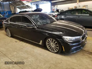 2016 BMW 7 Series 740i with VIN WBA7E2C5XGG547780, listed as a Copart auction lot 57895613 with 108,100 mi miles. Bid and sale history available at carsss.com. Image 4.