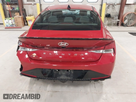 2023 Hyundai Elantra N Line z VIN KMHLR4AF1PU433094, wystawiony jako IAAI lot #41963748 z przebiegiem 25 685 mil mil oraz . Historia ofert i sprzedaży dostępna na DreamBid. Obrazek 17.