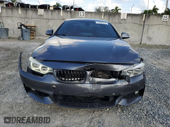 2014 BMW 4 Series 435i z VIN WBA3T3C56EJ877202, wystawiony jako Copart lot #77899314 z przebiegiem 102 773 mil mil oraz Szkoda całkowita • Salvage title. Historia ofert i sprzedaży dostępna na DreamBid. Obrazek 5.