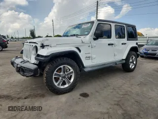 2019 Jeep Wrangler Unlimited Sahara with VIN 1C4HJXEN0KW623325, listed as a Copart auction lot 66993325 with Not provided miles and Clean title. Bid and sale history available at DreamBid. Image 1.