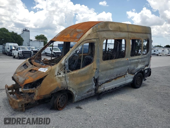 2020 Ford Transit Passenger XL with VIN 1FBAX2X82LKA95861, listed as a Copart auction lot 66141054 with Not Provided miles and Non Repairable. Bid and sale history available at DreamBid. Image 1.