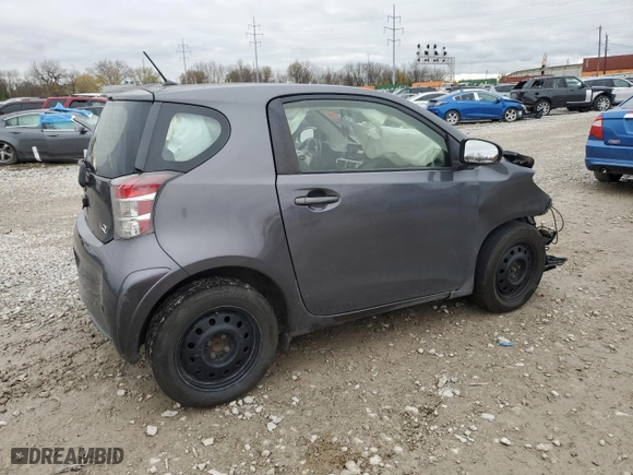 2012 Scion iQ with VIN JTNJJXB09CJ017607, listed as a Copart auction lot 81071054 with 0 mi miles and Salvage Title. Bid and sale history available at carsss.com. Image 3.