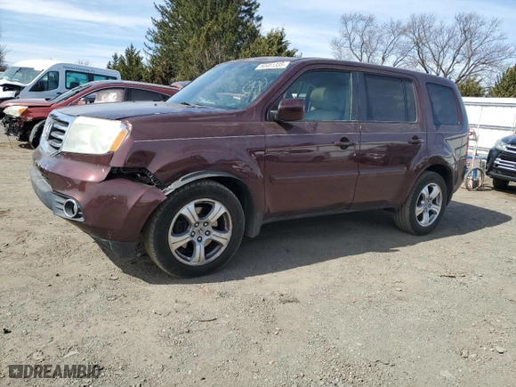 2013 Honda Pilot EX-L with VIN 5FNYF4H7XDB019737, listed as a Copart auction lot 50461335 with 154,181 mi miles and Salvage Title. Bid and sale history available at carsss.com. Image 1.
