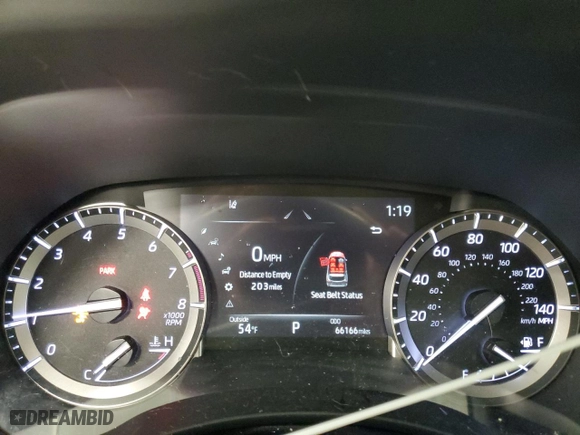2022 Toyota Highlander XLE with VIN 5TDGZRBHXNS201422, listed as a Copart auction lot 88064145 with 66,166 mi miles and Salvage Title. Bid and sale history available at carsss.com. Image 9.
