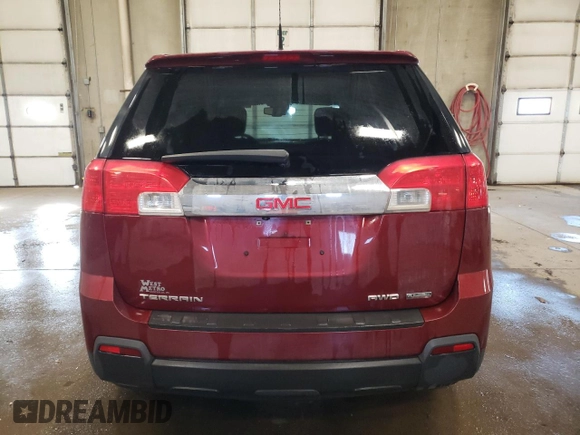 2012 GMC Terrain SLE-1 with VIN 2GKFLREK0C6253898, listed as a Copart auction lot 88991435 with 161,989 mi miles and Salvage Title. Bid and sale history available at DreamBid. Image 6.