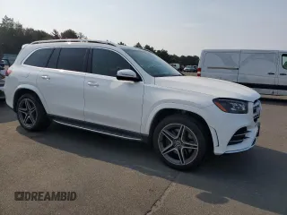 2023 Mercedes-Benz GLS 450 with VIN 4JGFF5KE7PA962374, listed as a Copart auction lot 65884414 with 35,091 mi miles and Salvage Title. Bid and sale history available at DreamBid. Image 4.