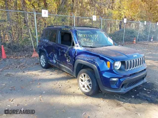 2019 Jeep Renegade Sport with VIN ZACNJBAB0KPK15497, listed as a IAAI auction lot 40813477 with 62,649 mi miles. Bid and sale history available at carsss.com. Image 1.