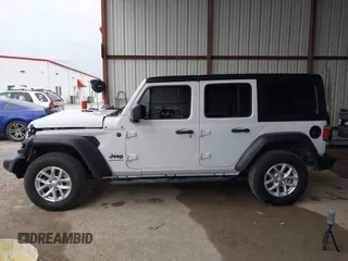 2023 Jeep Wrangler Sport S with VIN 1C4HJXDG8PW620005, listed as a IAAI auction lot 42117455 with 25,725 mi miles and . Bid and sale history available at DreamBid. Image 14.
