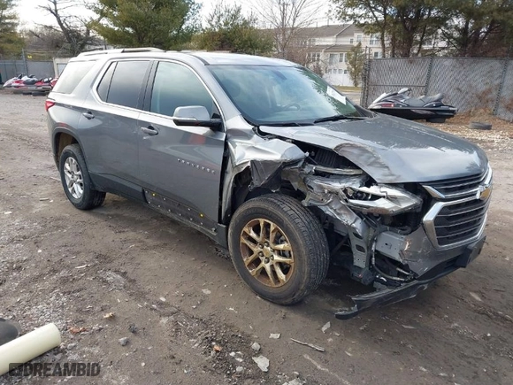 2018 Chevrolet Traverse LT Cloth with VIN 1GNERGKW6JJ224916, listed as a IAAI auction lot 41627315 with 180,639 mi miles. Bid and sale history available at carsss.com. Image 1.