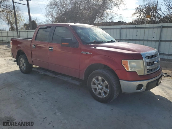 2013 Ford F-150 XL with VIN 1FTFW1CF8DKD41266, listed as a Copart auction lot 43941115 with 178,171 mi miles and Salvage Title. Bid and sale history available at carsss.com. Image 4.
