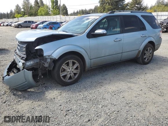 2008 Ford Taurus X Limited with VIN 1FMDK03W98GA02145, listed as a Copart auction lot 56323005 with 132,913 mi miles and Salvage Title. Bid and sale history available at DreamBid. Image 1.