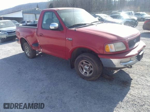1997 Ford F-150 XL with VIN 1FTDF08W3VKB53525, listed as a IAAI auction lot 41787276 with 165,938 mi miles. Bid and sale history available at carsss.com. Image 1.