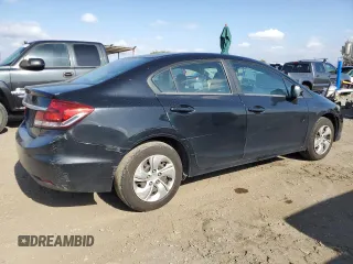 2014 Honda Civic Sedan LX with VIN 19XFB2F59EE234655, listed as a Copart auction lot 50932145 with 197,540 mi miles and Salvage Title. Bid and sale history available at carsss.com. Image 3.